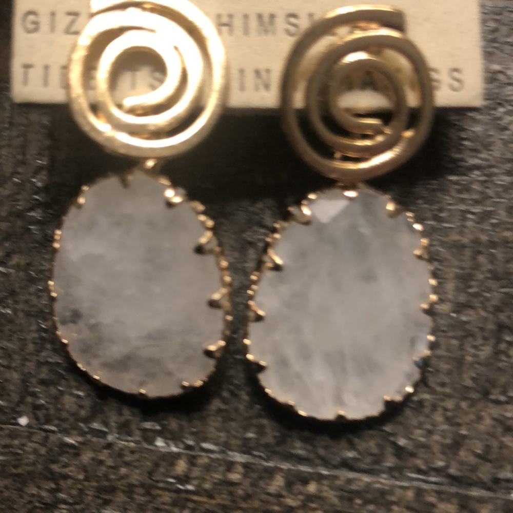 Brand new 14k gold plated earrings from Anthropologie. - Picture 3 of 4